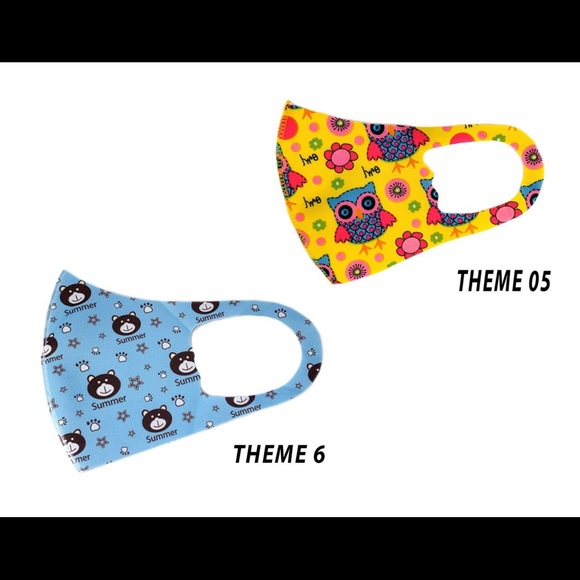 2 Pack Kids Toddler Reusable Face Mask Children - Picture 4 of 8